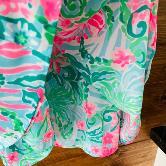 Nadia Cami Tank Top Blouse Shirt in Leaf It Wild Size L NWT Lilly Pulitzer - Picture 2 of 2